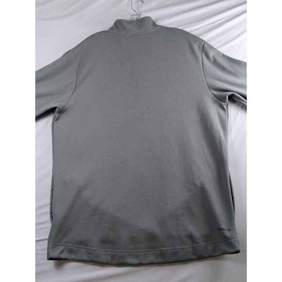 Adidas Mens Medium Grey AEROREADY 1/4 Zip Pullover Sweatshirt Long Sleeve NWT - Picture 3 of 16